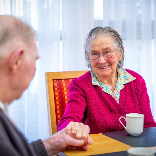 BAPTCARE ABBEY GARDENS resident couple holding hands