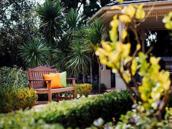 BAPTCARE HEDLEY SUTTON gazebo and courtyard garden