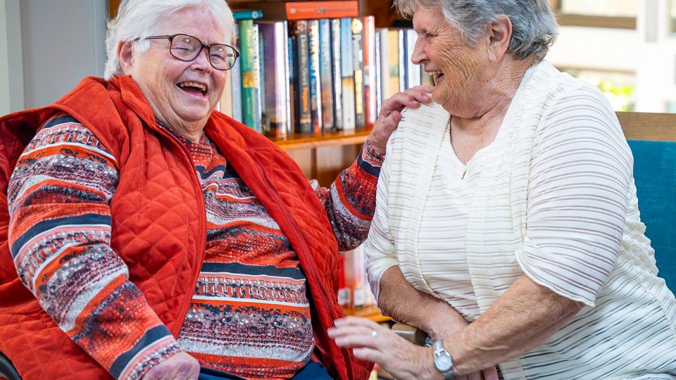 BAPTCARE NORTHAVEN Resident friends full of joy and laughter