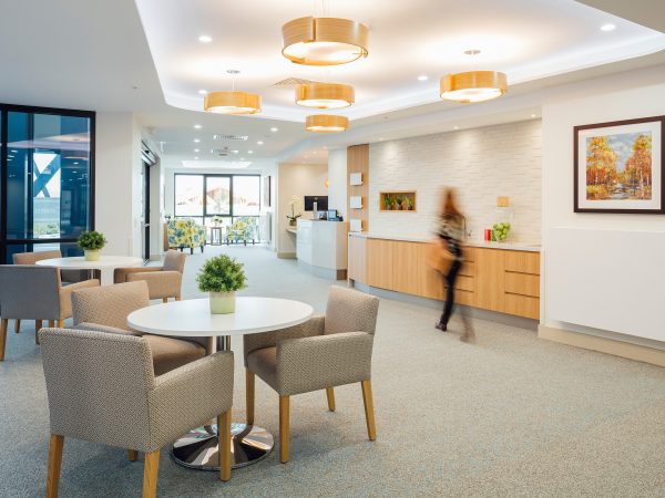 BAPTCARE STRATHALAN entrance and common and lounge areas