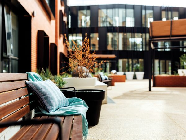 BAPTCARE THE ORCHARDS view of inner courtyard