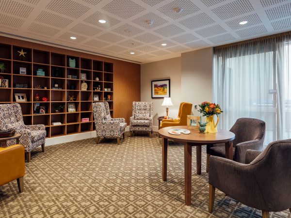 BAPTCARE Wyndham Lodge view of a residential aged care lounge area