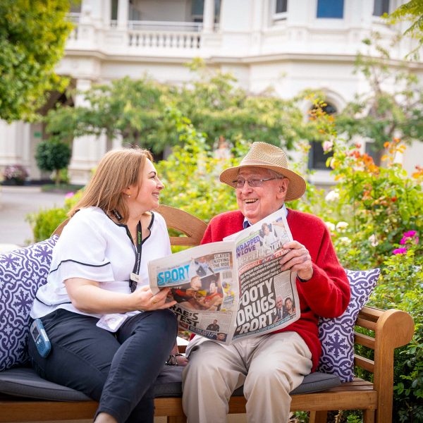 HedleySutton Garden Paper Laughing together