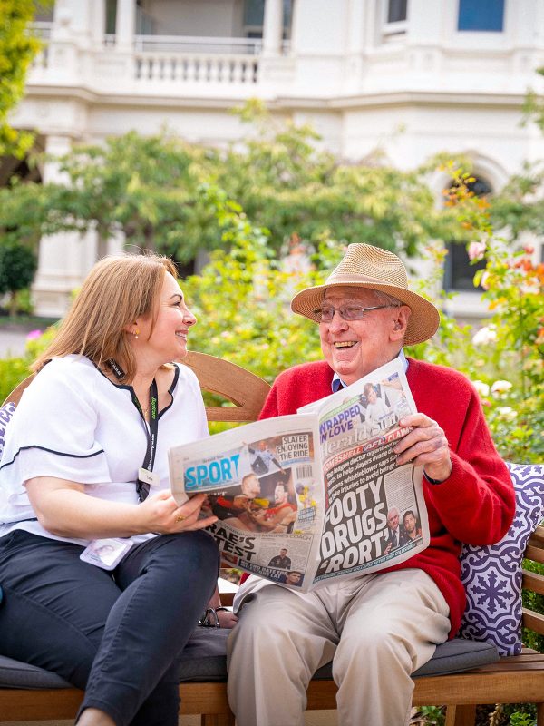 HedleySutton Garden Paper Laughing together