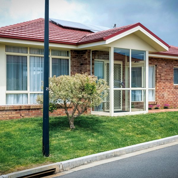 Frontage of a villa at Karingal Retirement Living