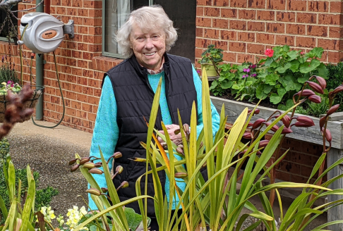 Ailsa in a garden