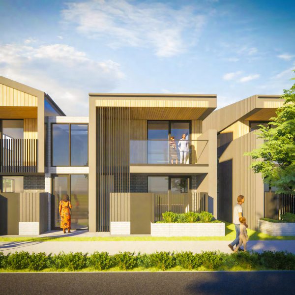 BAPTCARE AFFORDABLE HOUSING Lalor building project architectural render artists impression of houses to be built